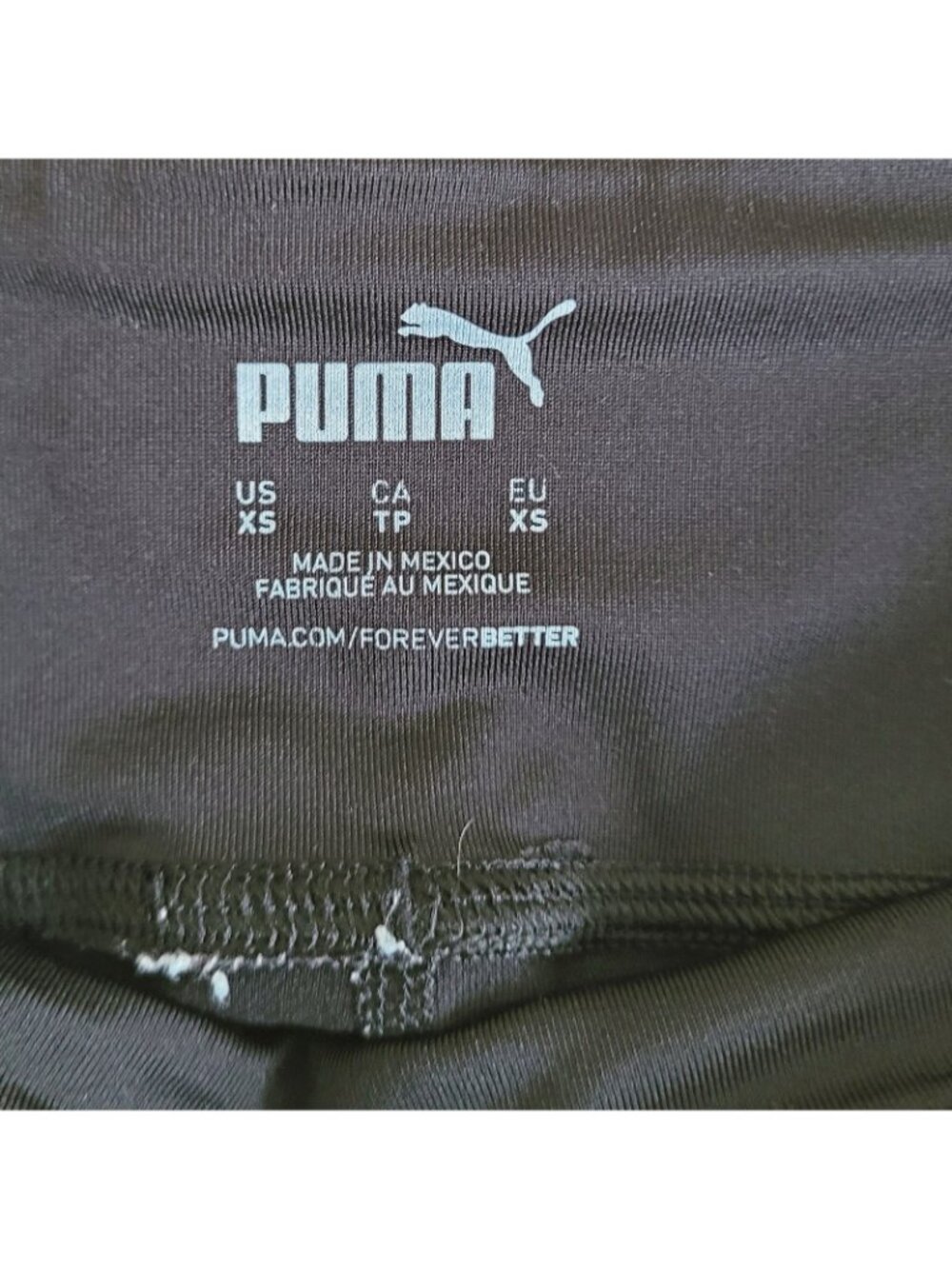 Puma Women's Black Athletic Performance Biker Shorts Leggings (size XS) - Picture 4 of 4